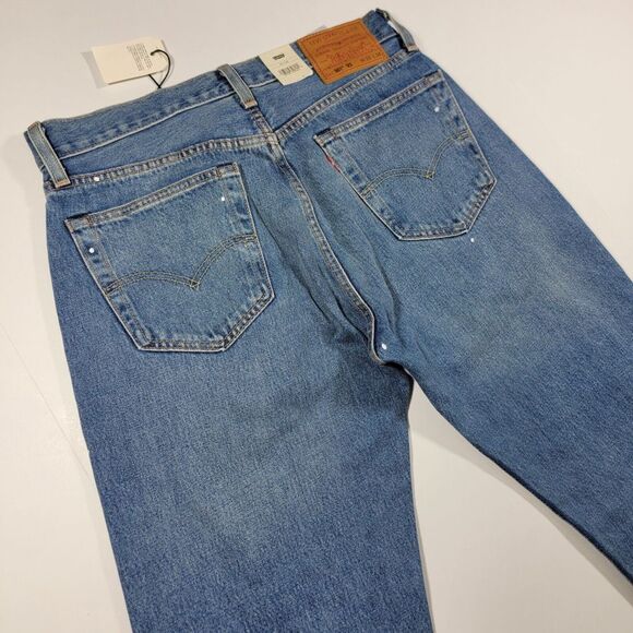 Levi's 501 '93 Mens Denim Blue Jeans Original Straight Button Fly Distress 33x34 - Picture 16 of 16